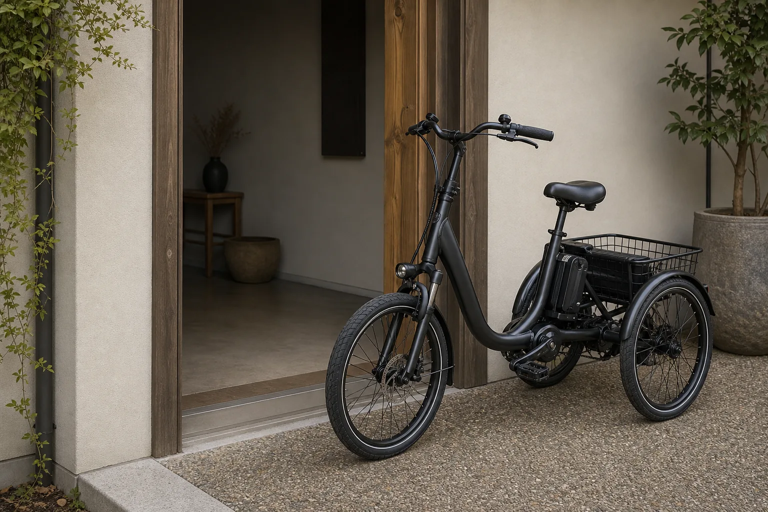 Three wheels, narrow doorways, no outlet near the car. Where to measure first